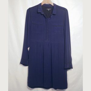 Navy blue Madewell buttonup shirtdress size 12